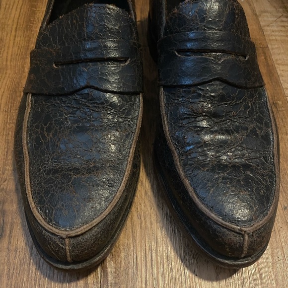 Allen Edmonds Modesto Brown Distressed Leather Loafers US Size 9.5 D main image 8